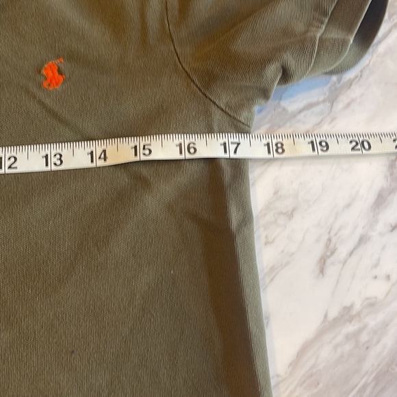 Polo Ralph Lauren Classic Piqué Slim Fit Polo Shirt in Army Green - Picture 7 of 9